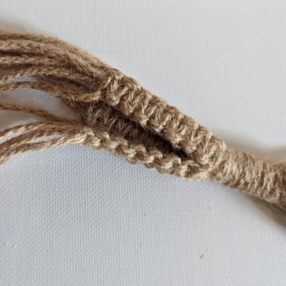 NWT Macrame Plant Hanger Retro 1970s Hippie Rustic Summer Home Decor Ashland NEW - Picture 4 of 11